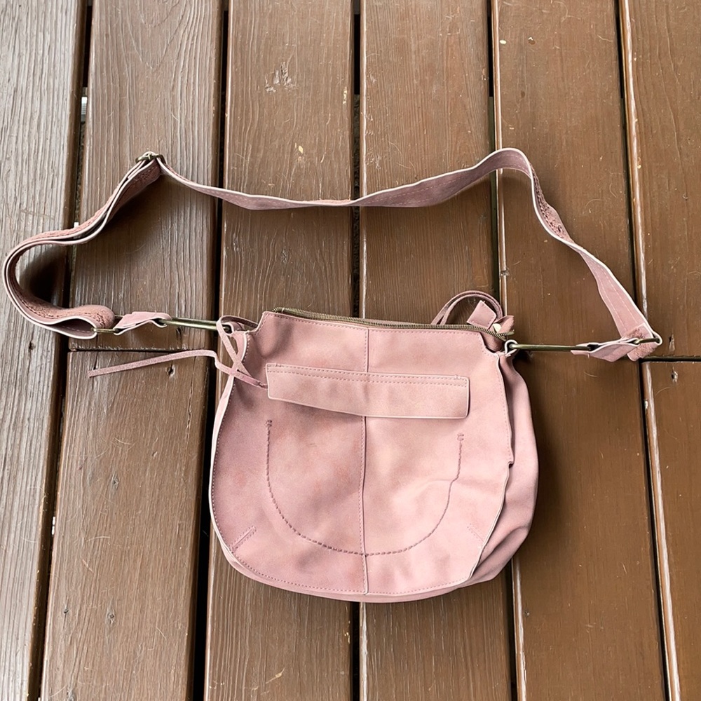 Blush pink shoulder bag